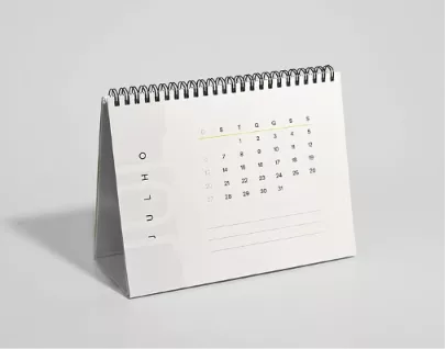 Mini Calendário de Mesa
