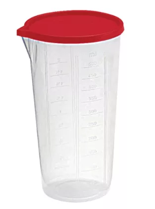 Copo Medidor com Tampa 500 ml para Uso Doméstico